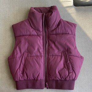 Garage Purple Puffer Vest